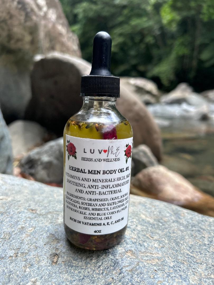 Herbal Men's Body Oil