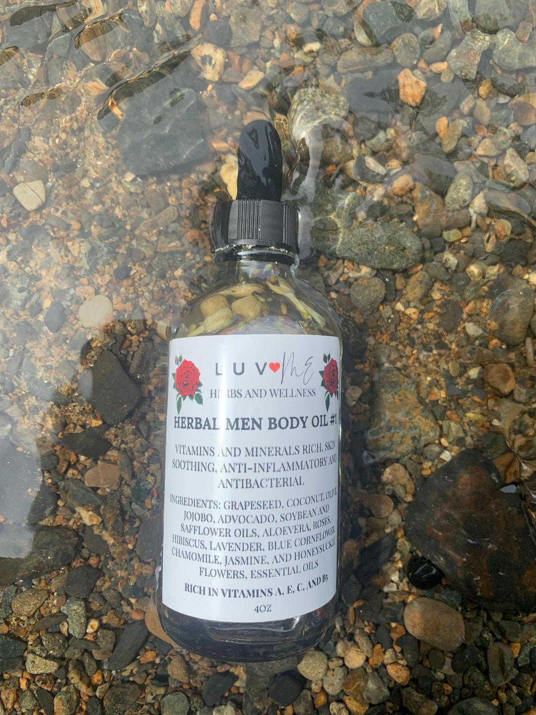 Herbal Men's Body Oil