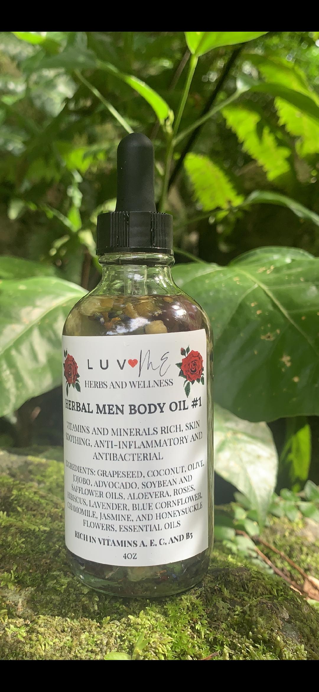 Herbal Men's Body Oil