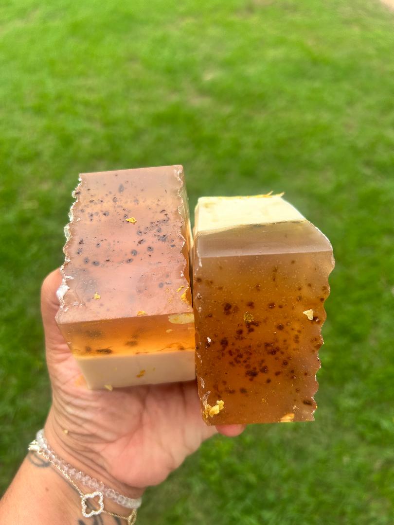 Down Below Soap- Marshmellow Root, Slippery Elm Bark, Apple Cider Vinger, Tea tree and Calendula