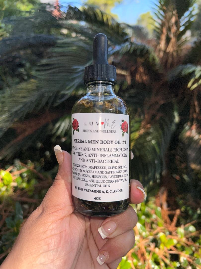 Herbal Men's Body Oil